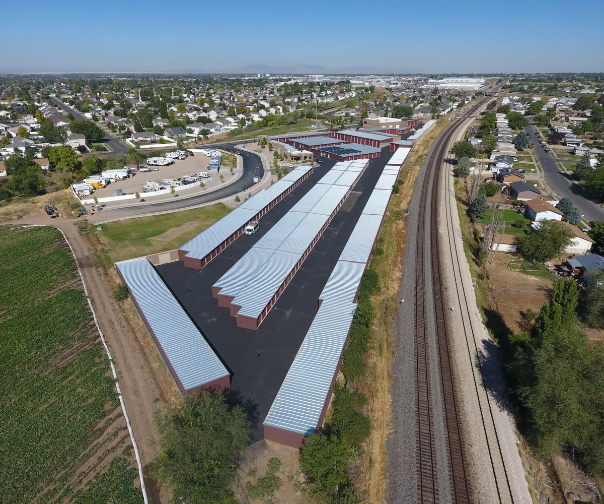 SoJo Storage overhead aerial view