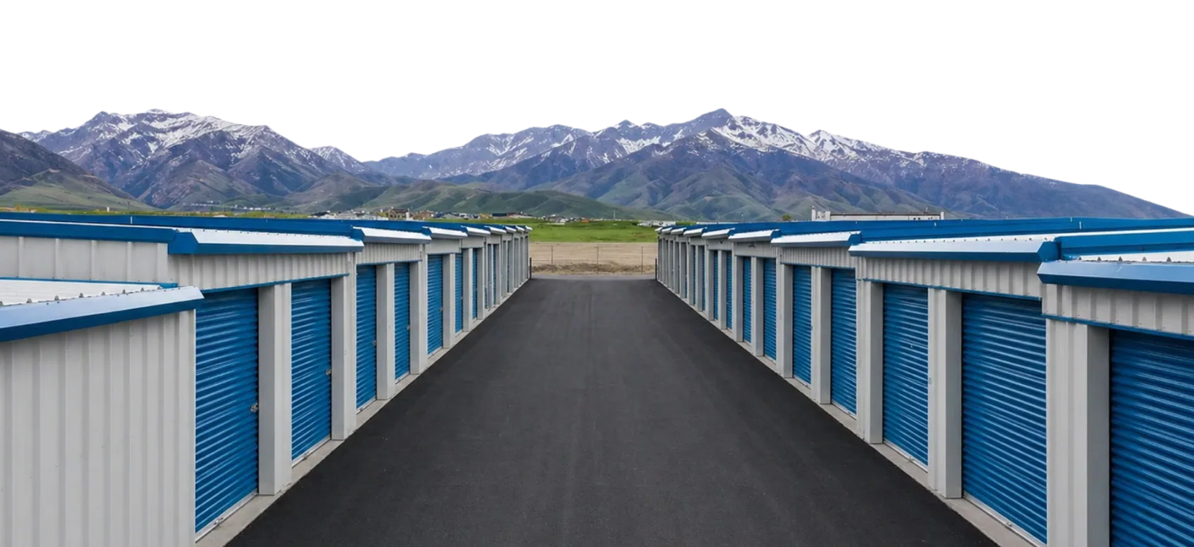 Wasatch Structures storage facility with the Wasatch range